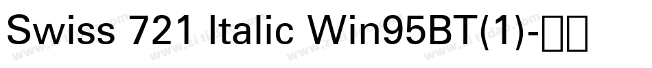 Swiss 721 Italic Win95BT(1)字体转换